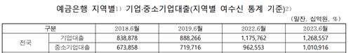 중소기업 대출 1년새 48조↑…연체율 0.24%→0.43%_한종화