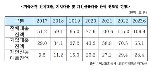 저축은행 상반기 대출잔액 110조…6년만에 58조 급증_한종화