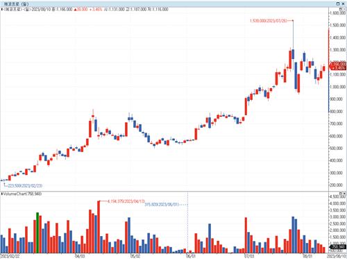 에코프로 주가 변동