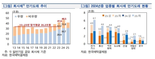 한은 "올해 회사채 만기 사상 최대…취약업종 우려 "_윤은별