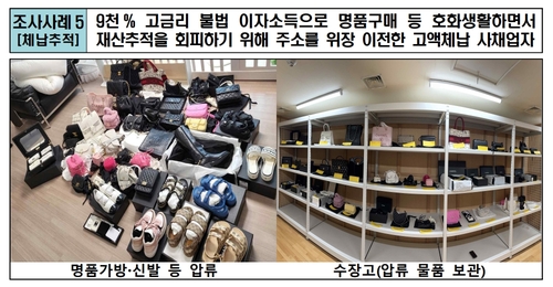 불법사금융 조사 사례