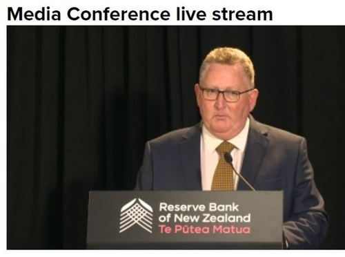 RBNZ 총재 "시장 예상보다 더 높은 금리 유지해야 할 수도"(상보)_윤시윤