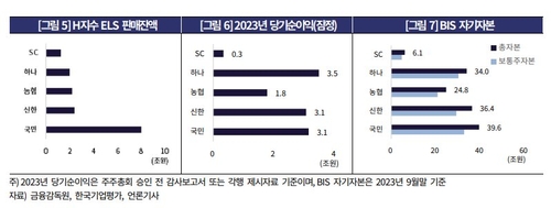 한기평 "5대은행, ELS 배상 따른 자본적정성 부담 감내 가능"_윤슬기