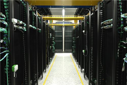 NHN클라우드 광주 국가 AI 데이터센터 전산실