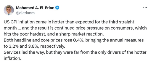엘 에리언 '석달째 높은 美 CPI 상승에 연준 곤란한 상황'_정선영