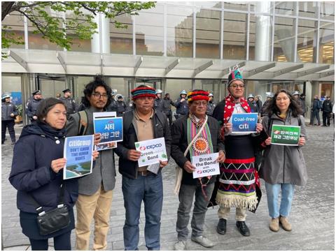 세계 각지서 한국전력 녹색채권 비판 시위_이효지