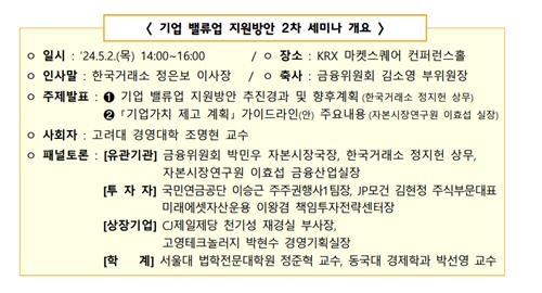 정은보 "밸류업, 기업문화 되도록 긴 호흡으로 지원"_박경은