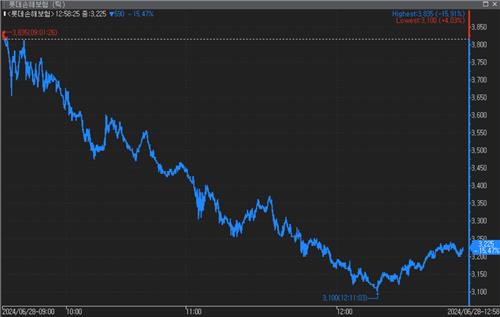 롯데손보, 장중 15% 급락…우리금융 "M&A 불참"_황남경