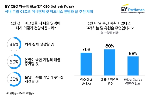 "국내 CEO 70%, 1년 내 M&A 추진 계획 있어"_김학성