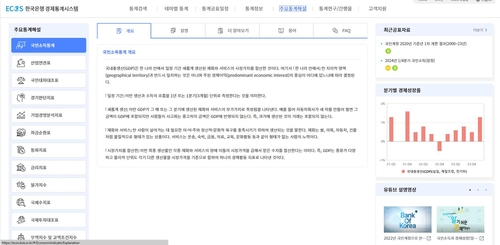 한은, 경제통계시스템에 '주요통계해설' 페이지 신설_이규선