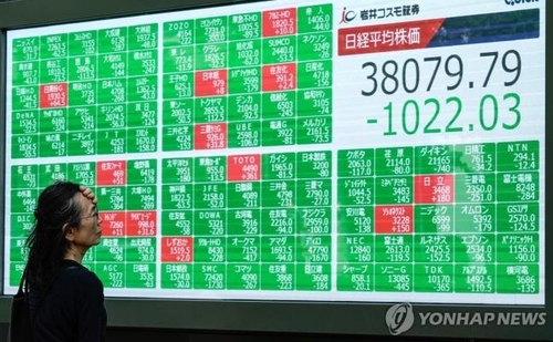 [亞증시-종합] 美 경기 둔화 공포에 얼어붙은 투심…일제히 하락_정윤교