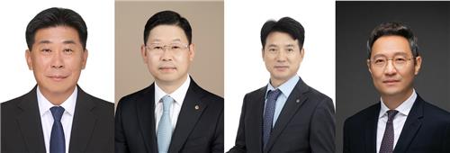 (왼쪽부터) 이재규, 이구영, 류양식, 김종호 대표 내정자