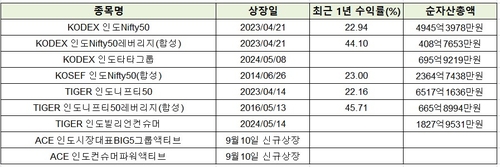 불붙는 인도 ETF 경쟁…연초 이후 순자산 3배 증가_온다예