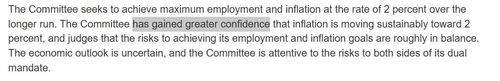 FOMC 성명서 일부
