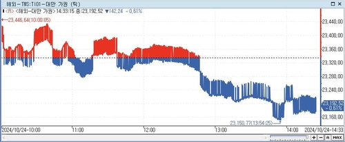 [대만증시-마감] 美 증시 부진에 사흘째 하락_이지윤