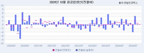 [인포맥스 POLL] 10월 광공업생산, 둔화세 중 소폭 개선_윤은별