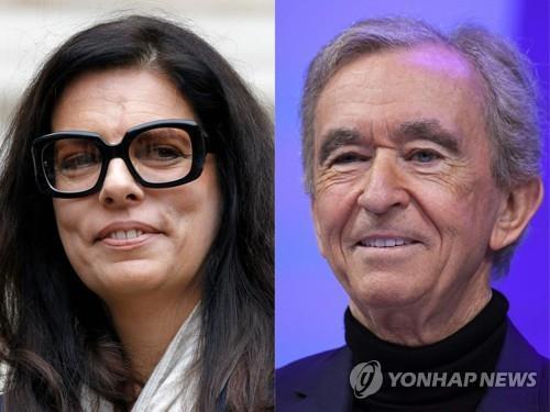로레알 창업자 손녀 프랑수아즈 베탕쿠르 메이예와 베르나르 아르노 LVMH 회장