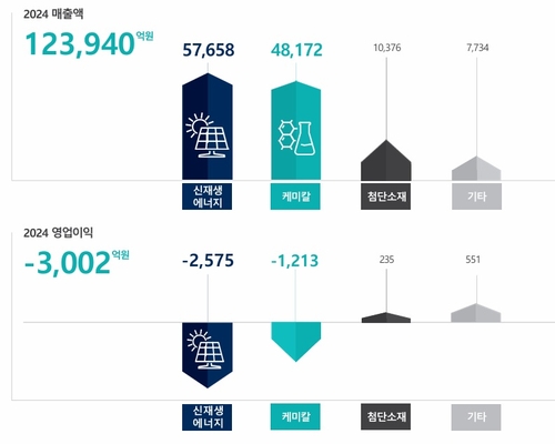 한화솔루션 2024년 영업실적.