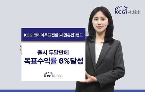 KCGI코리아 목표전환형 채권혼합펀드, 55일 만에 목표 수익률 달성_서영태