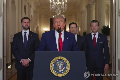 트럼프 "이란·이스라엘 휴전 영원히 지속될 것으로 전망"(상보)_정윤교