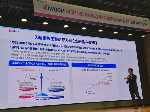 KIWOOM 미국테크100월간목표헤지액티브 ETF 출시 간담회 현장