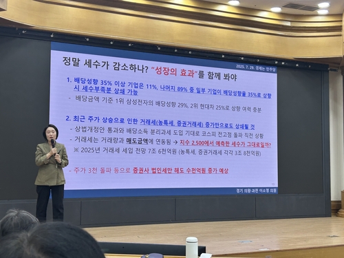 與 이소영 "배당소득 분리과세로 세수 오히려 늘 것"_정수인