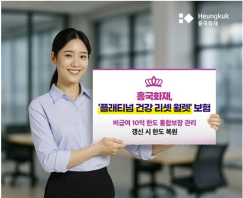 흥국화재, '보장한도 리셋' 개념 배타적사용권 획득_이윤구
