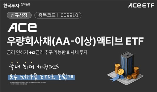 "4조 펀드 흥행 잇는다"…ACE 우량회사채(AA-이상)액티브 ETF 출시_노요빈