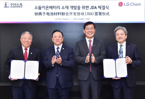 LG화학, 中 시노펙과 소듐이온전지 소재 공동개발_윤영숙