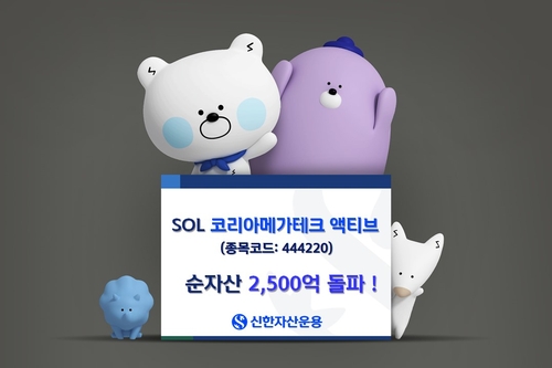 'SOL 코리아메가테크액티브' 순자산 2천500억…올해 수익률 120%_양용비
