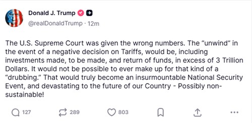 트럼프 "관세 불법 판결 시 되돌리는 비용 3조달러 넘을 것"_김지연