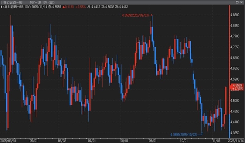 英 국채금리, 증세 철회 보도에 급등…파운드화 약세(상보)_윤시윤