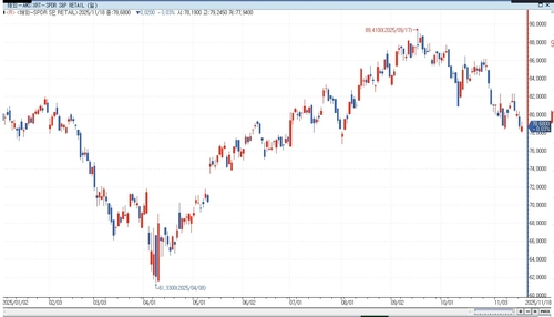 美 소매업 ETF 3년 만에 마이너스 전망…"인플레·관세 영향"_이민재