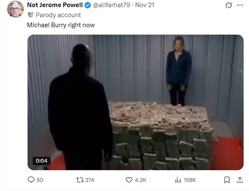 [월가 톡톡] 빅테크 숏베팅한 버리, 인터넷서 밈으로 인기_김지연