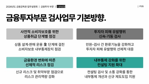 금감원, 올해 투자자 보호 '전방위 점검'…고위험 사모운용사도 핀셋 검사_박경은