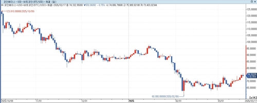 비트코인 일봉 차트 