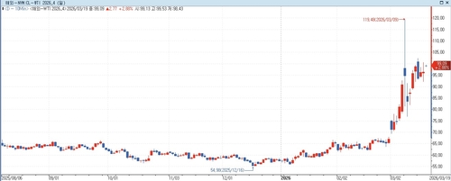 WTI, 이란 에너지 시설 타격에 99달러로 상승(상보)_홍경표