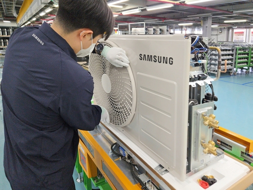 역대급 무더위 앞두고…삼성전자, 에어컨 생산라인 풀가동_유수진