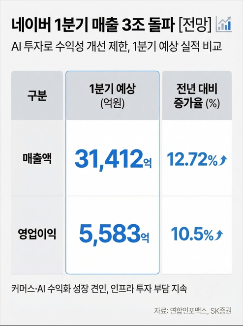 네이버, 2026년 1분기 실적 전망치