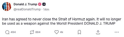 도널드 트럼프 대통령 트루스소셜