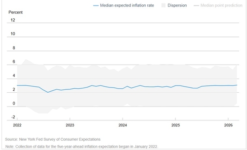 5년 기대 인플레이션 추이