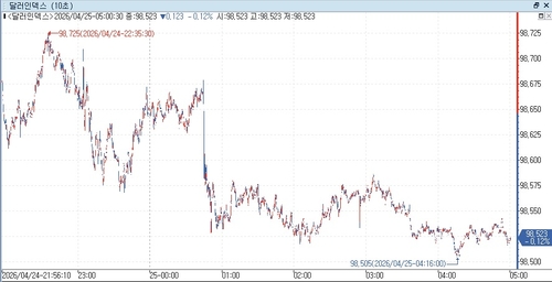 달러인덱스 장중 흐름