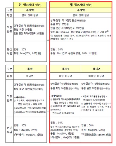 불필요한 보장 줄이고 보험료 반값…5세대 실손보험 출시_이수용