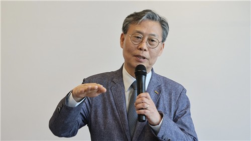 기자간담회 하는 김태승 코레일 사장