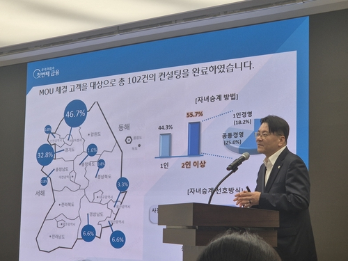정진완 우리은행장 "3조 규모 생산적 기업승계 활성화 …펀드 조성도"_한상민