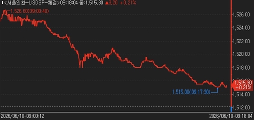 [외환] 네고 출회·당국 경계감에 오름폭 축소…1,510원대 중반_김지연