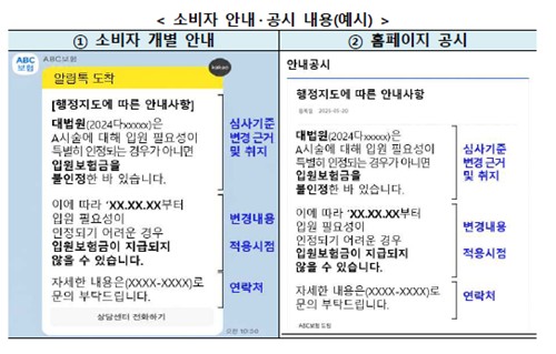 금감원 "보험금 심사기준 변경 시 소비자 안내 의무화"_이윤구