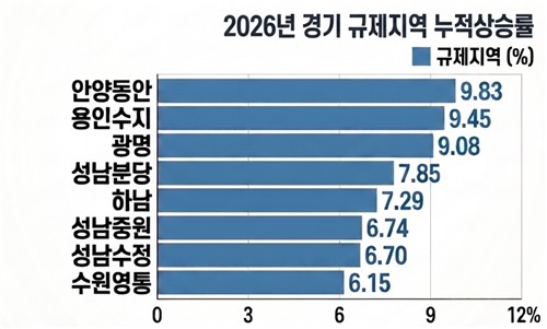 3중 규제 무색한 경기 핵심지 집값 상승…'서울 접근성'이 압도_한이임