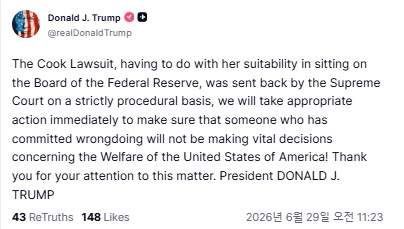[트루스 소셜 자료]