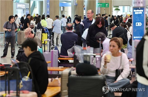 한국을 찾은 외국인 관광객들